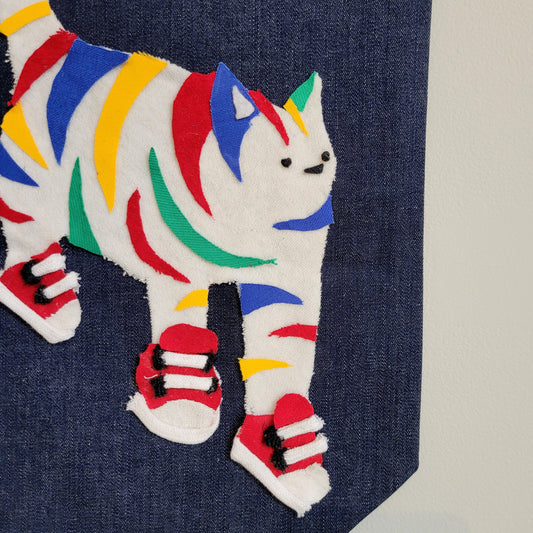 rainbow shoe cat banner