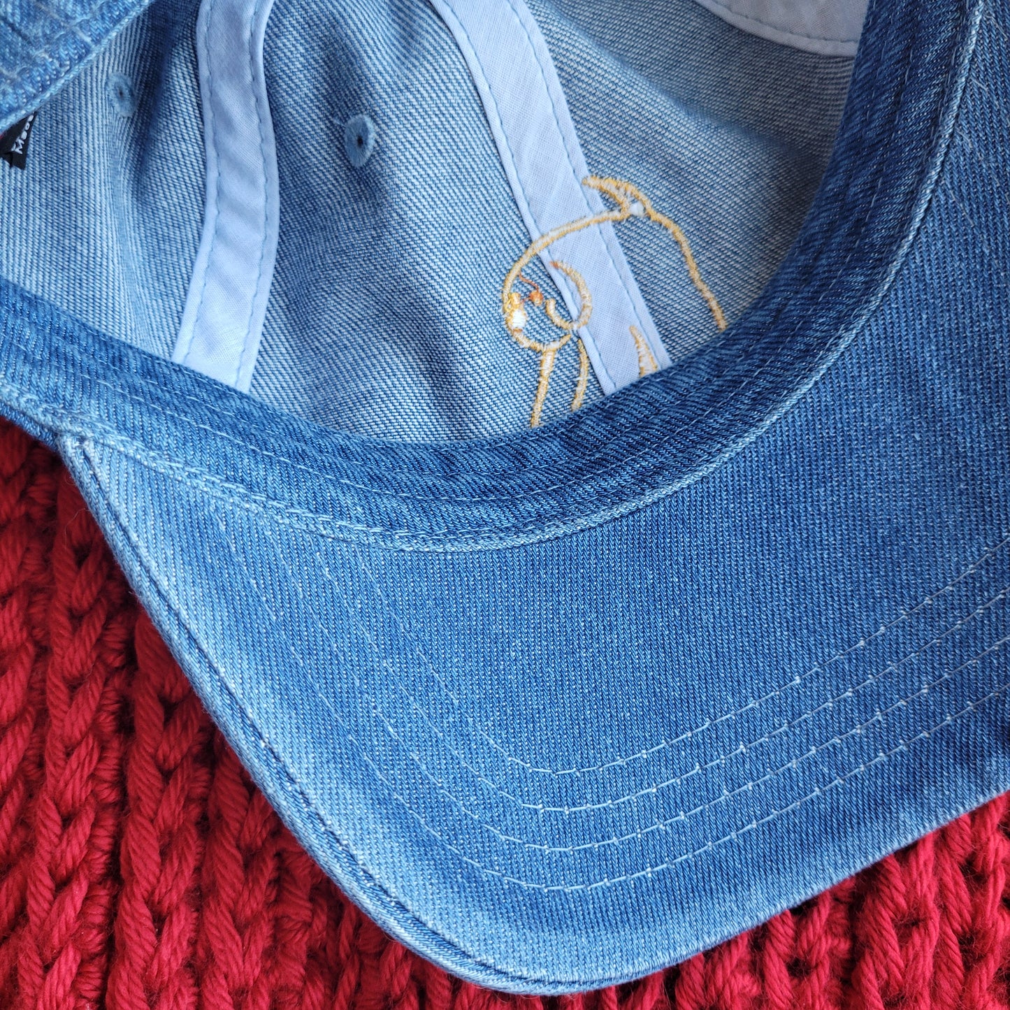 doggy embroidered hat