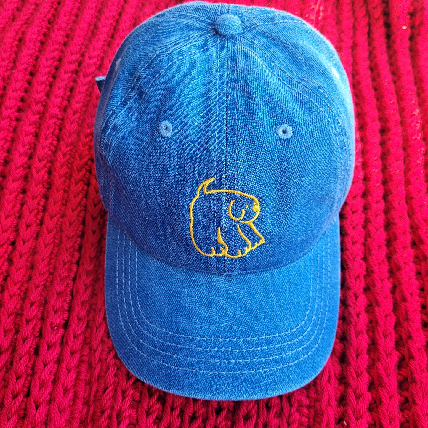 doggy embroidered hat