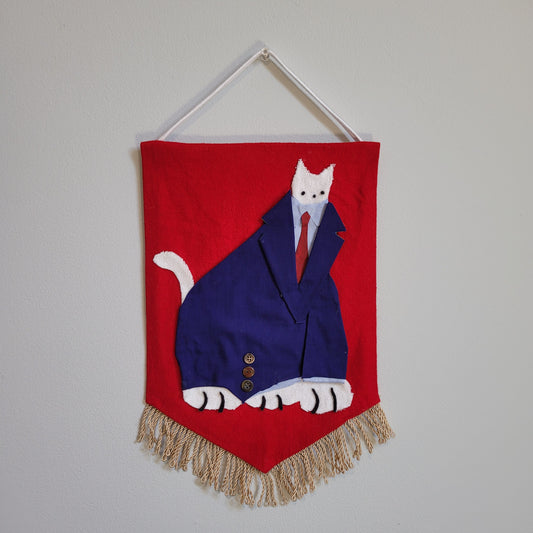 business cat banner