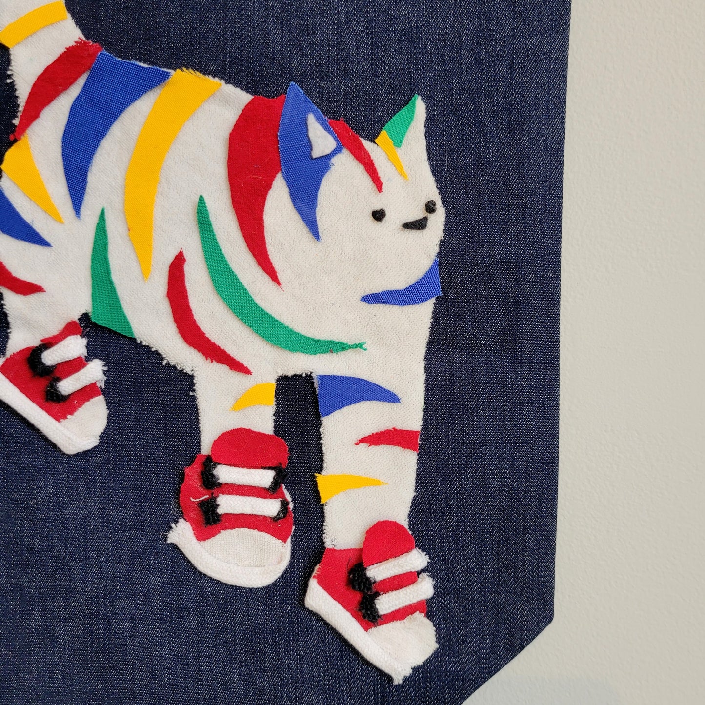 rainbow shoe cat banner