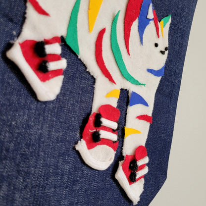 rainbow shoe cat banner