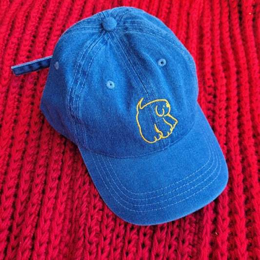 doggy embroidered hat