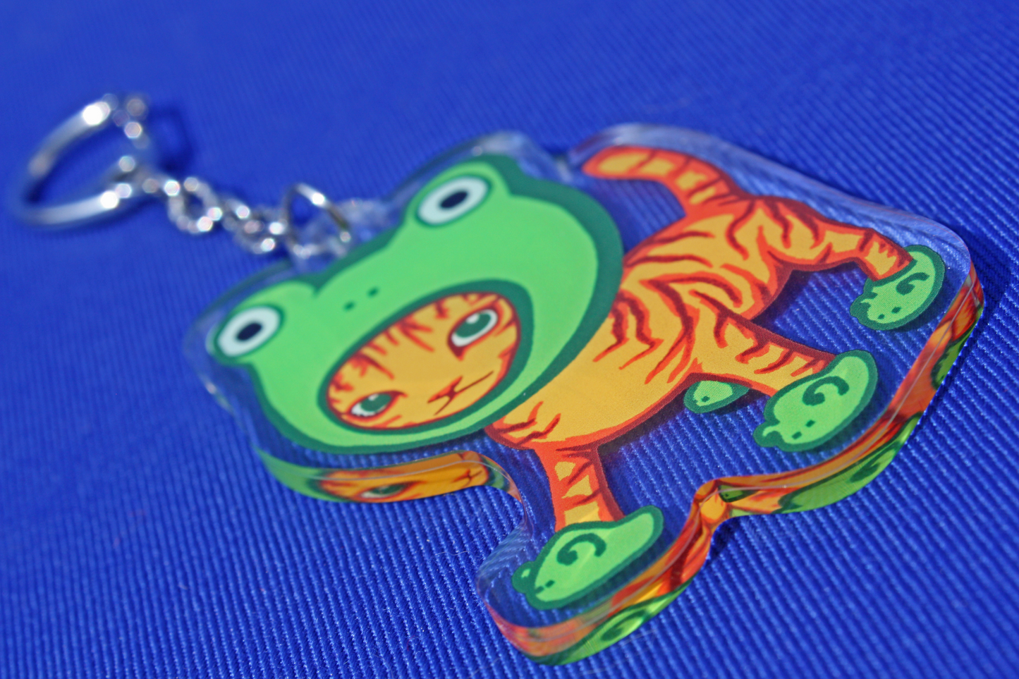 froggie cat keychain